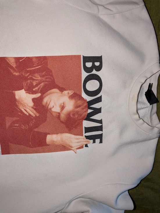 H&M Sweaters - White Bowie Crewneck Sweater